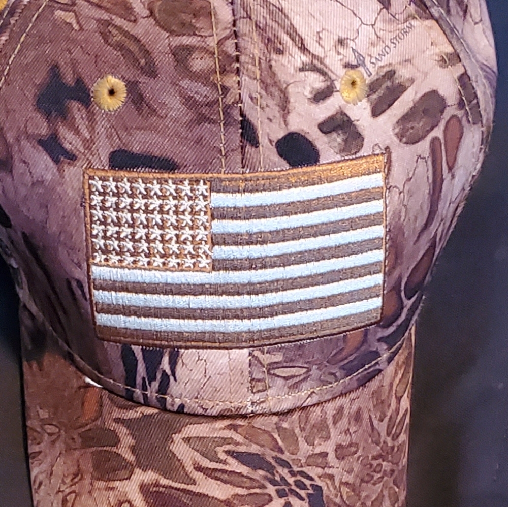 USA American Flag Kryptek camo Hunting Hat